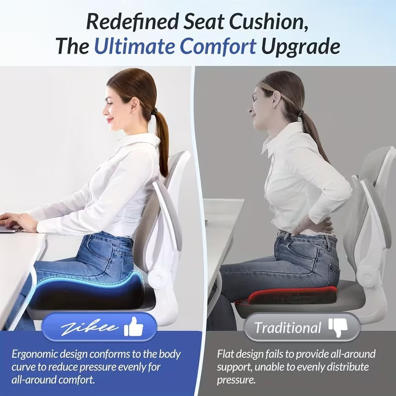 Ergonomic Memory Foam Seat Cushion — وسادة مقعد مريحة من الإسفنج الذكي